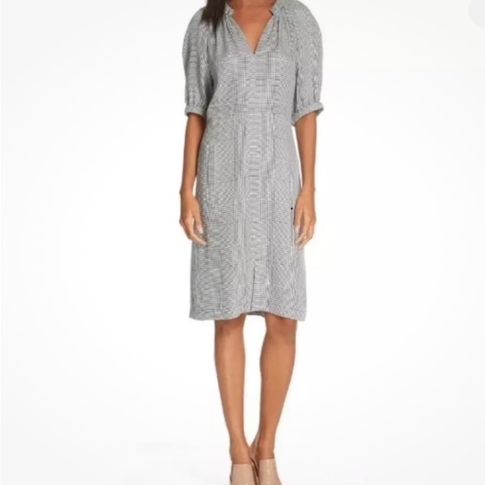 Lewit women’s black and white 
Plaid dress - size 8 - Picture 2 of 9